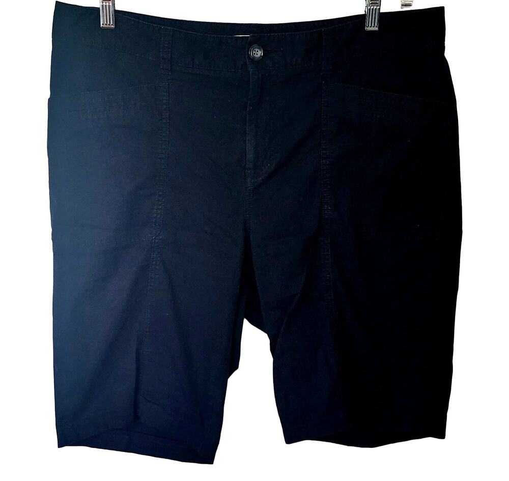 Dockers Women's Bermuda Black Shorts Plus Size 16W